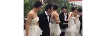 【拍客】内蒙古大学生另类表白男生穿婚纱求被娶