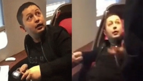 【拍客】男子高铁占座骂高姐不是人 称混黑社会18年不怕警察