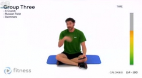 牛男健身 挑战20分钟腹部腹斜肌和腰部练习