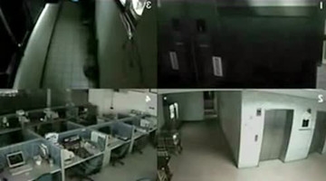 农历鬼月公司监控头拍到写字楼里的 灵异视频