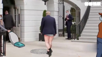 路人恶搞特朗普白宫讲话