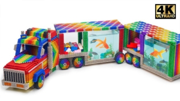 牛人奇思妙想，用巴克球打造“集装箱鱼缸”，成品太炫酷了！