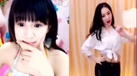 网红女主播文儿擂台舞蹈组，皮裤美女性感舞蹈再现！