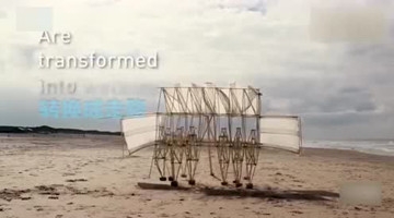 雕塑家花27年创造“海滩兽”：靠吸食风来生活