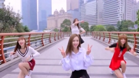 四位女神级别的美女 舞蹈跳的超棒