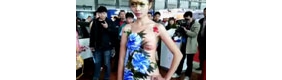 【拍客】贵阳车展人体彩绘现场