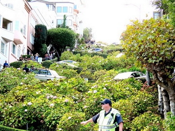 国外旅游 美国旧金山陡街公路十八弯