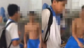 网曝新生进宿舍遭男子凌辱掌掴 抽的啪啪作响