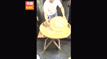 实拍农村牛人绝活，这种东西在他手里像着了魔一样！引来数人围观！