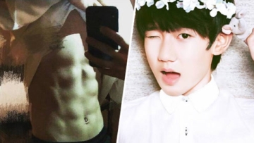 王源晒出八块腹肌照 这实力粉丝看了都直喊孩怕