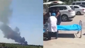 现场：河北晋州一黑化工厂爆炸 5死1伤