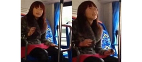 【拍客】实拍张家口女子公交扬言自杀引网友关注