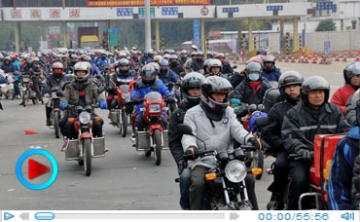 【拍客直击】返乡摩托大军--2014《回家》