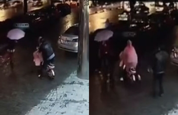 【拍客】监拍女子街头遭猥亵70秒 全程9名路人无人援手