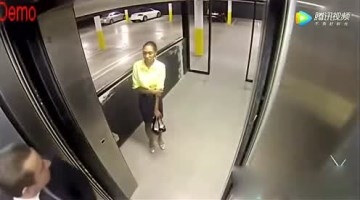 国外电梯恶搞