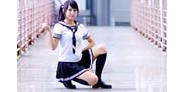 【拍客】穿着水手服校内热舞