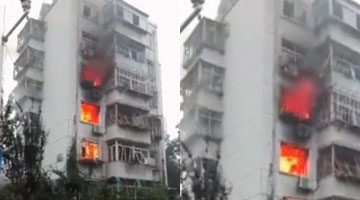 唐山爆炸老太困在火中路人有心拍照无心救援!