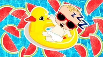 老板宝宝恶搞切水果学习颜色