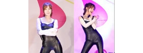 【拍客】女星皮裤显下体疑没穿底裤