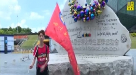 大学生从成都长跑1800公里回家 被称"现实版阿甘"