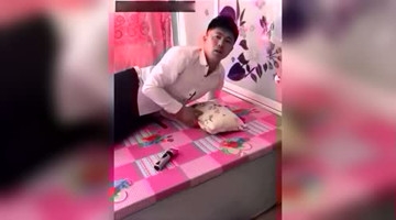 恶搞睡觉老公剃头，会不会被打死？