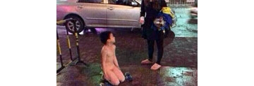 【拍客】中山狠心妈妈 罚儿子全裸跪路边？