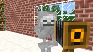 我的世界爆笑学院 骷髅小白恶搞老师