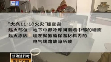北京大兴火灾排除人为放火嫌疑 20人被刑拘