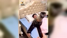 萌妹子恶搞男友