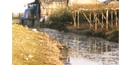 【拍客】屠宰场偷排污水致村庄河水变墨水
