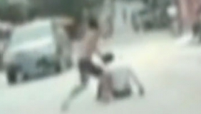 女友红杏出墙 男友当街怒砍