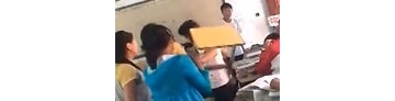 【拍客】合阳中学生女汉子打架现场