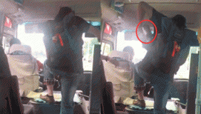 可怕！杭州一乘客因座位太脏暴打公交车司机