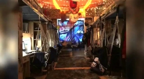 中国传媒大学男生将宿舍改成“日式居酒屋”