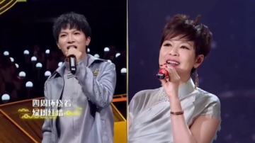 明星唱高音集锦，周深杭天琪合唱，杭天琪：我唱不上去他的调太高