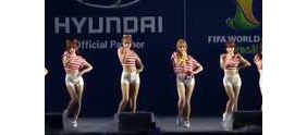 【拍客】韩国性感美女组合AOA 最新世界杯热舞现场