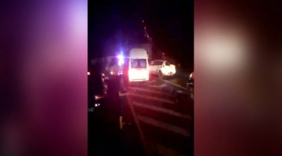 G3京台高速发生交通事故 满地狼藉爆炸声巨大