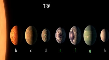 NASA公布重大发现 找到7颗类地行星3颗可能有水