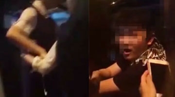 滴滴司机偷拍空姐 双方争执视频曝光