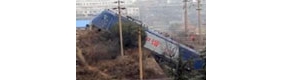 【拍客】河南三门峡义马市陇海线火车出轨 现场视频