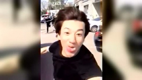 真的有人敢这么恶搞，不怕被打残！